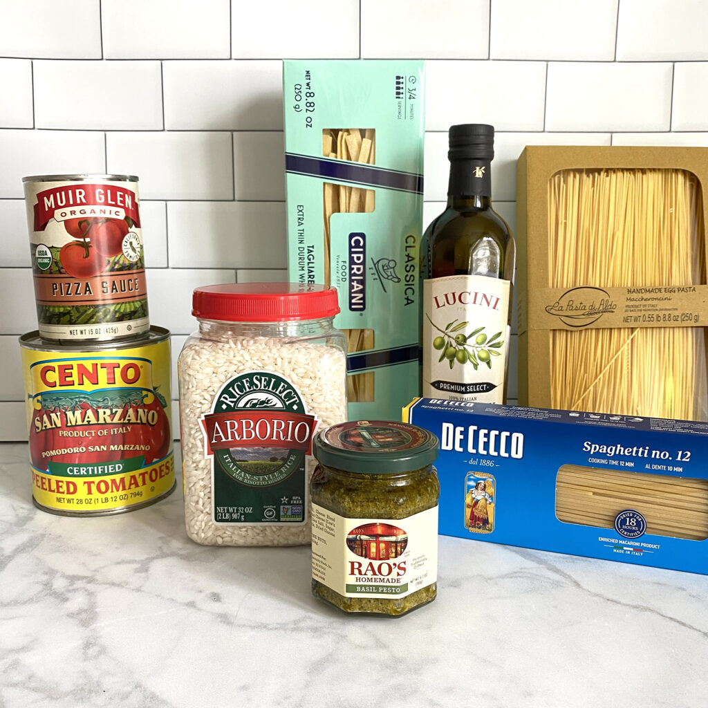Essential Italian ingredients