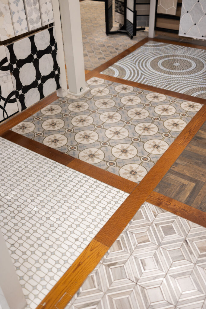 Floor tile samples