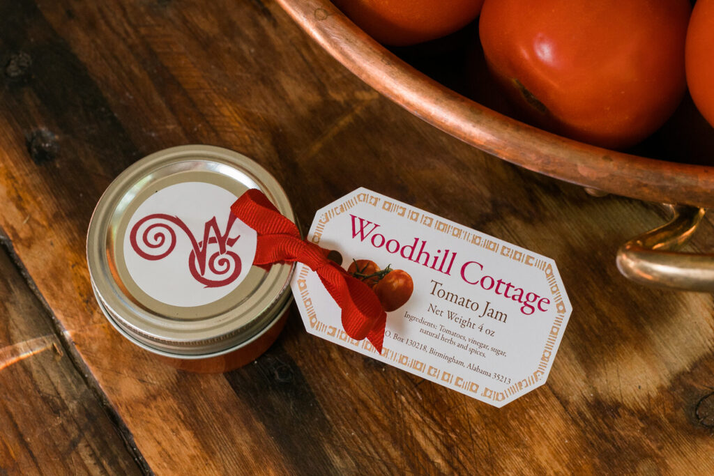 Woodhill Cottage tomato jam jar