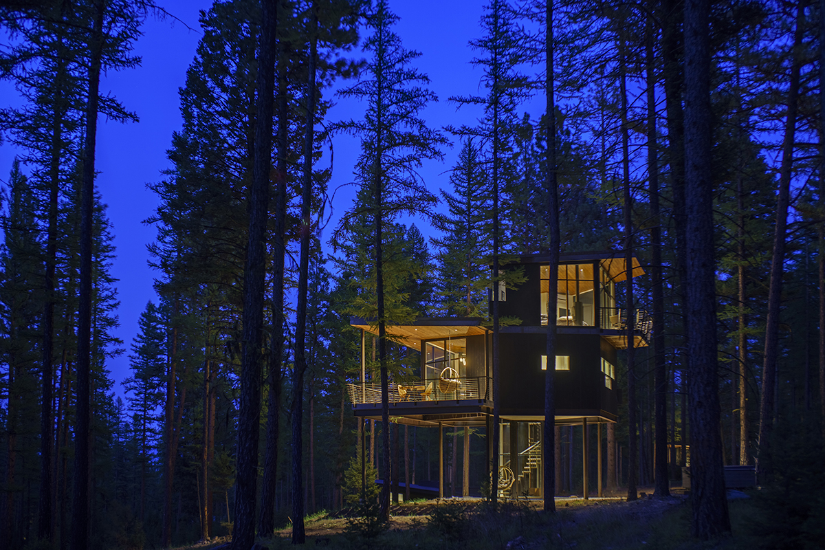 green o luxury home site social tree haus in the woods