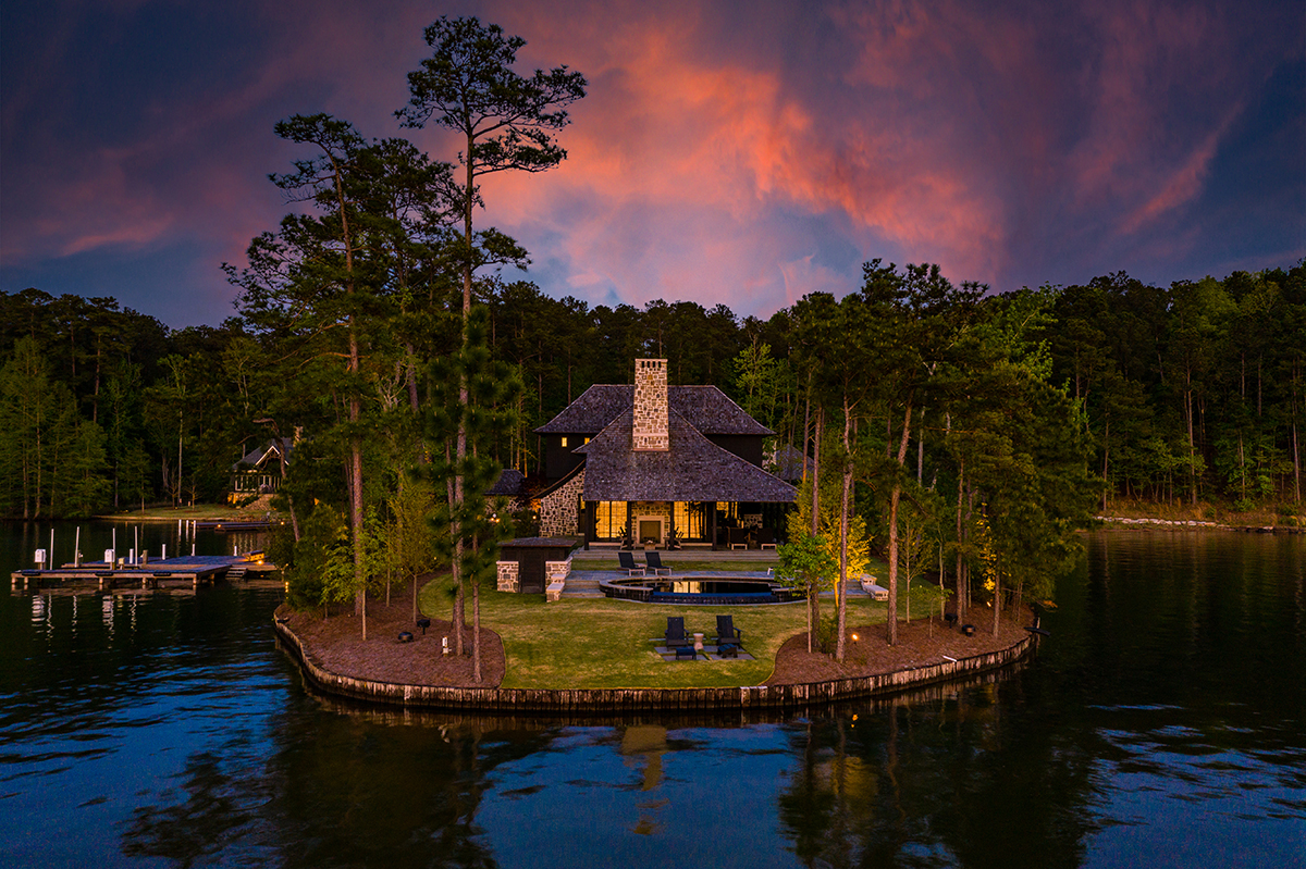 waterfront luxury lake home