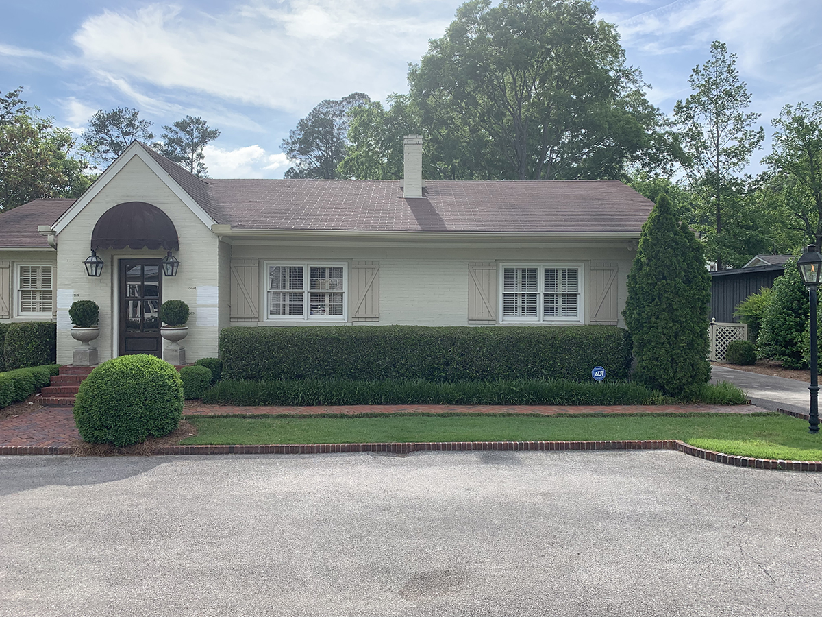 Before shot of exterior of house